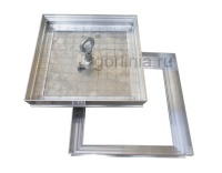 Напольный люк под плитку 500х500 мм Small 