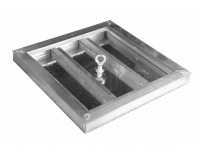 Напольный люк рифленый съемный 300х300 мм Лайт